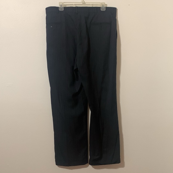 Hagger Mens Pin Strip Black Suit Pants. Size 36x30 Used - Picture 2 of 7